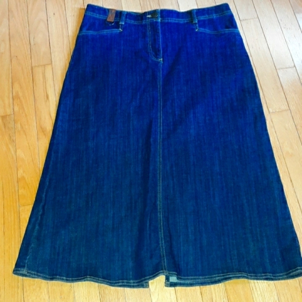 Nice demin skirt 12 lands end